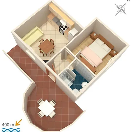 Apartment With A Parking Space - 2274 *